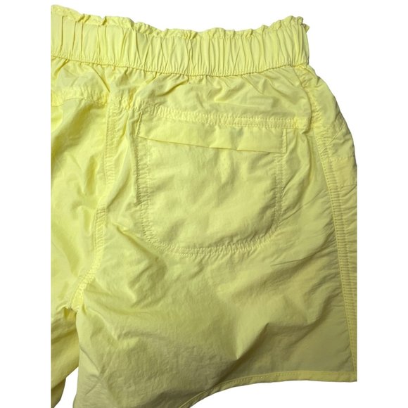 Free People Movement Shorts In The Wild Yellow Athletic Baggy Mid Rise Shorts S - Picture 9 of 10